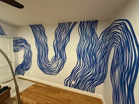 Wallpaper installation Downtown example 3