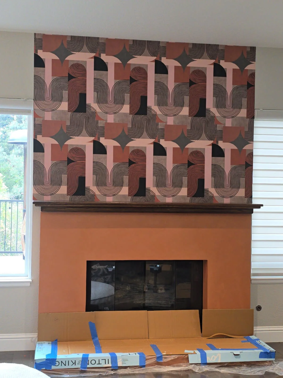 Wallpaper installation Downtown example 2