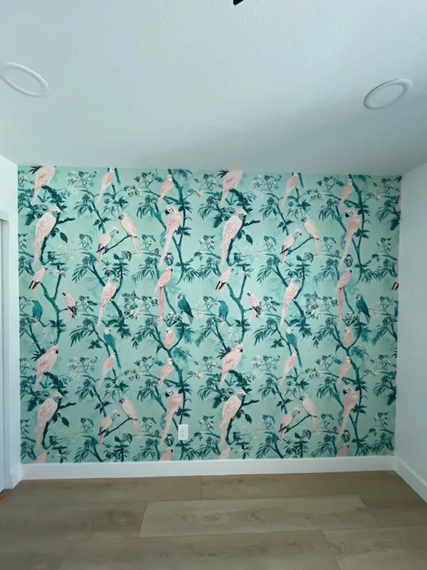 Residential wallpaper installation in Atlanta homes